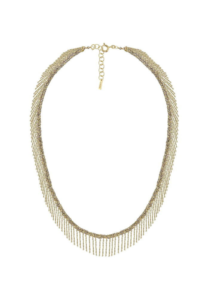 Collier N°550 Doré Et Gris - Marie-Laure Chamorel