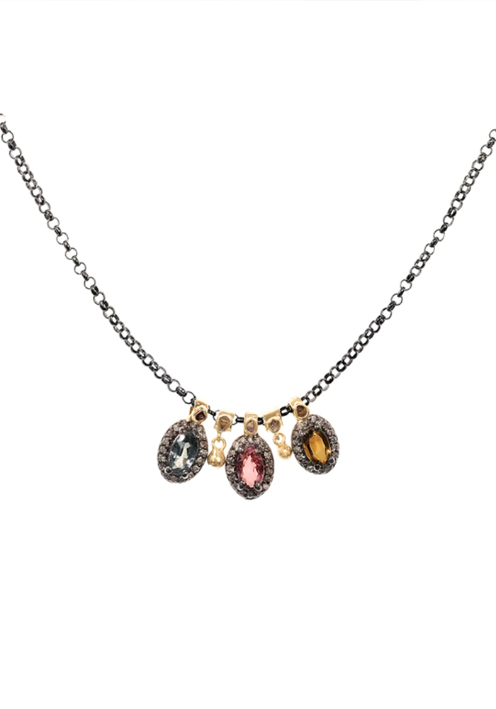 Collier N°918 Ruthénium - Marie-Laure Chamorel