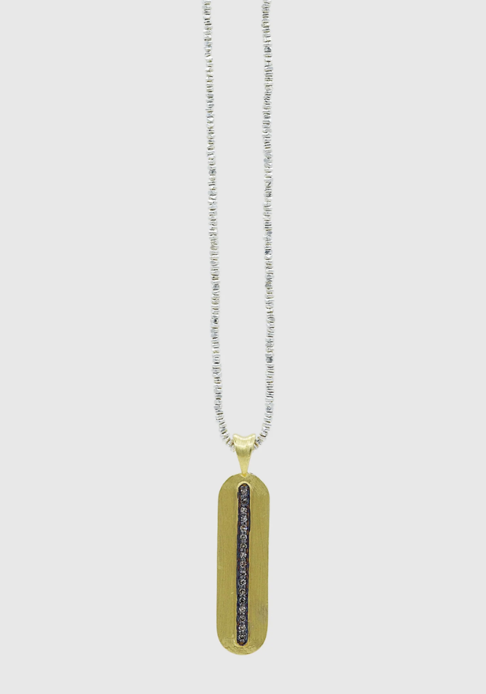Collier Pépite Saphale Doré - Baya Creation Paris