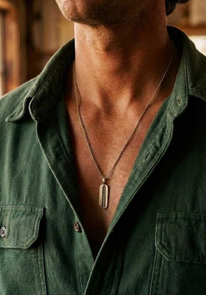 Collier Pépite Saphale Doré - Baya Creation Paris