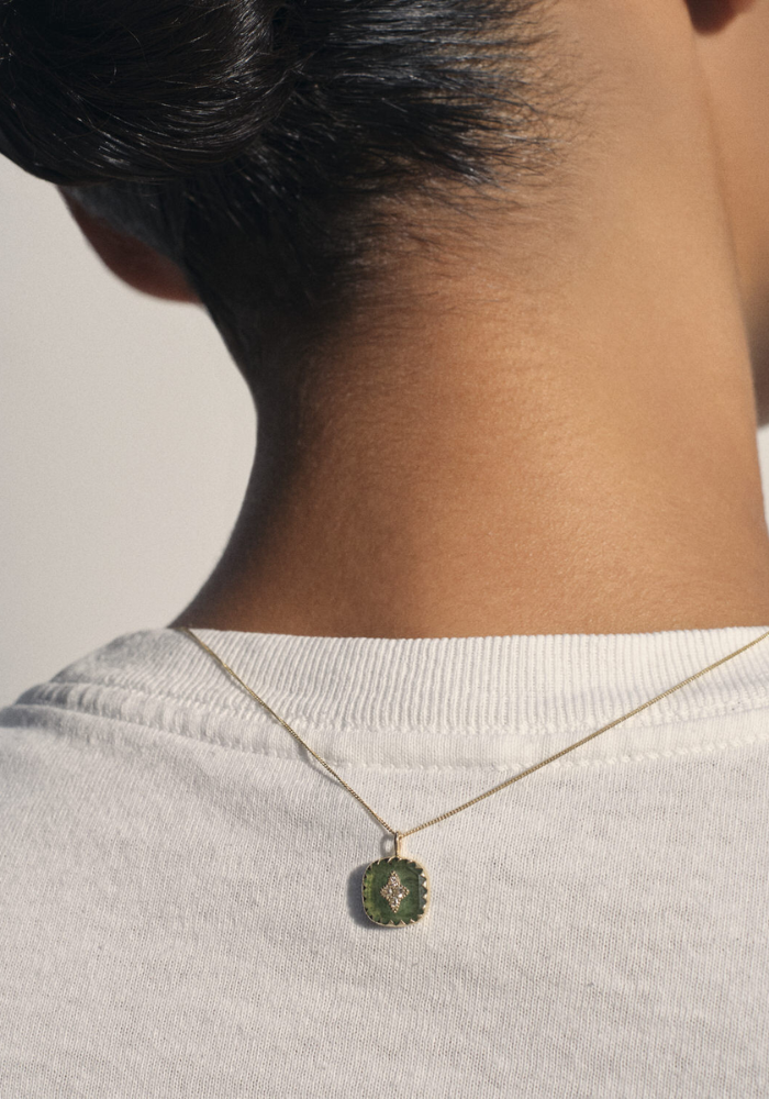 Collier Pierrot Aventurine Quartz - Pascale Monvoisin