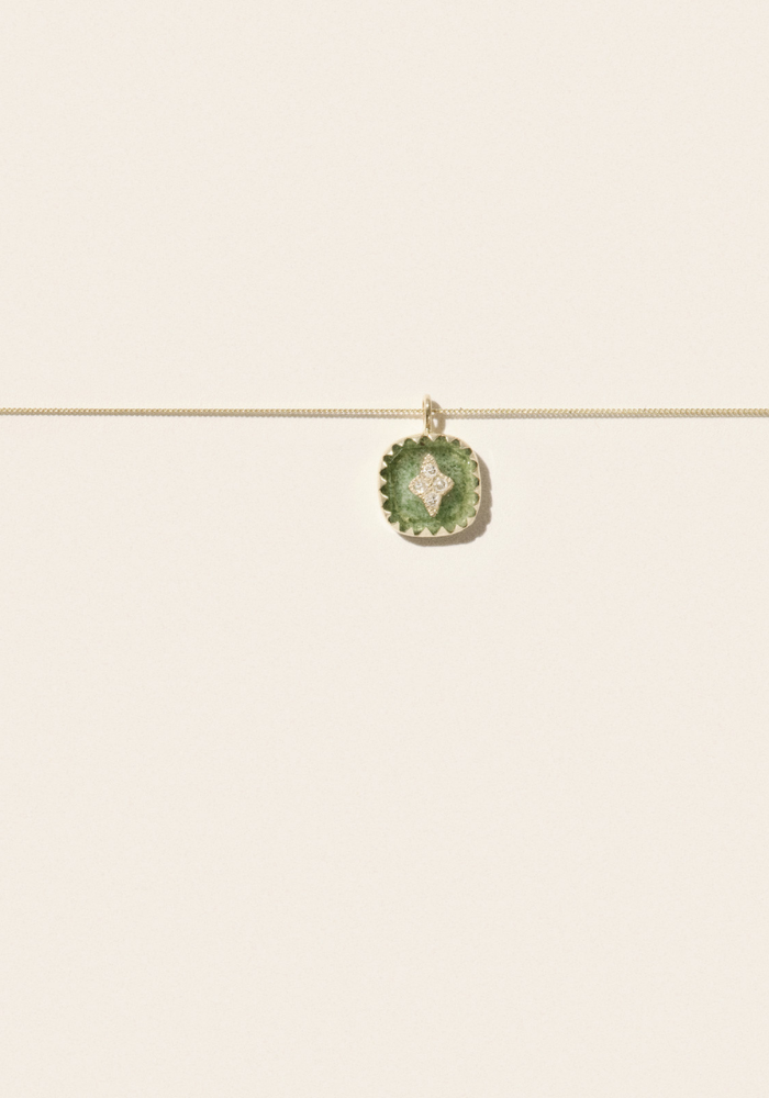 Collier Pierrot Aventurine Quartz - Pascale Monvoisin