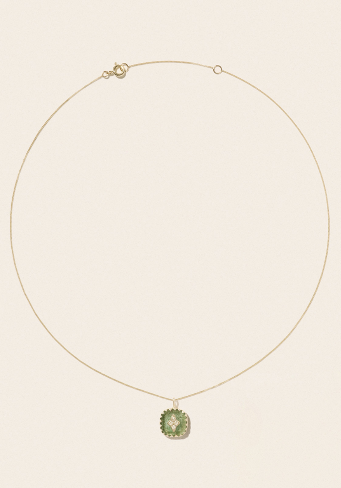 Collier Pierrot Aventurine Quartz - Pascale Monvoisin
