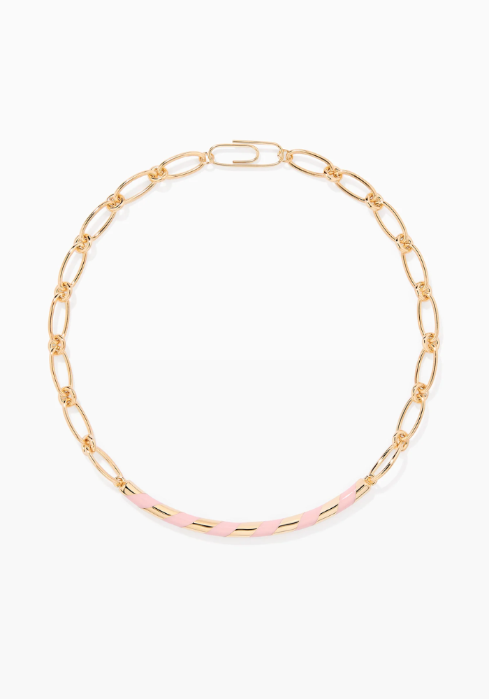Collier Positano Baby Pink - Aurélie Bidermann