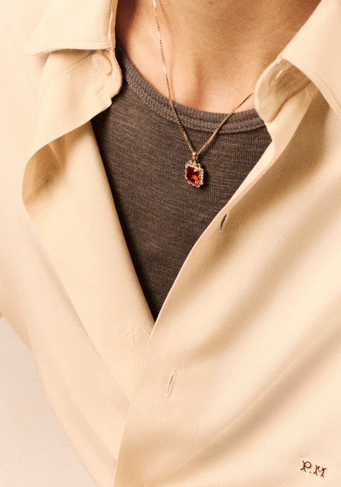 Collier Robin Grenat - Pascale Monvoisin