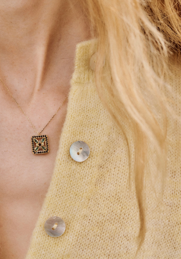 Collier Rita 4 Vert - Sophie D'Agon