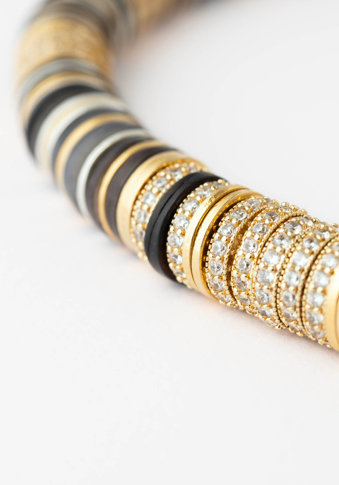 Collier Rondelles Noir - Sigal