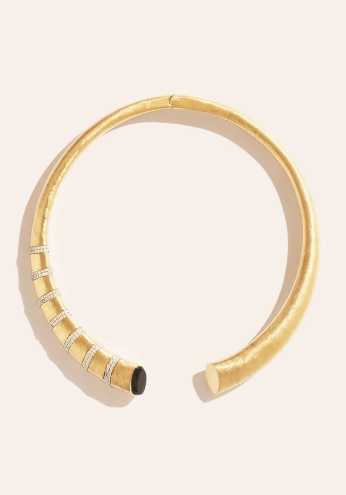 Collier Torque Minuit Obsidienne - Be Maad