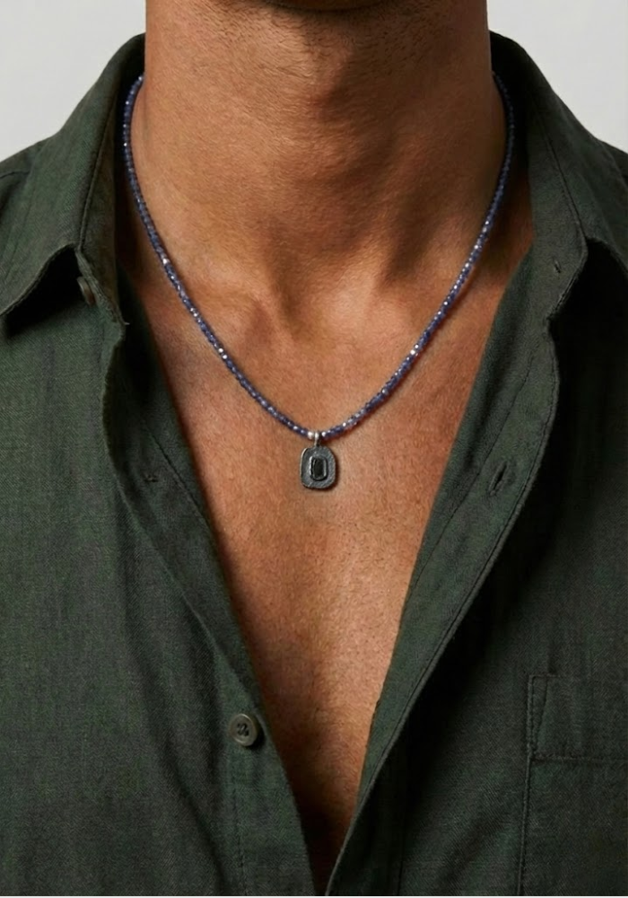 Collier Elor Saphirs Bleus - Baya Creation Paris