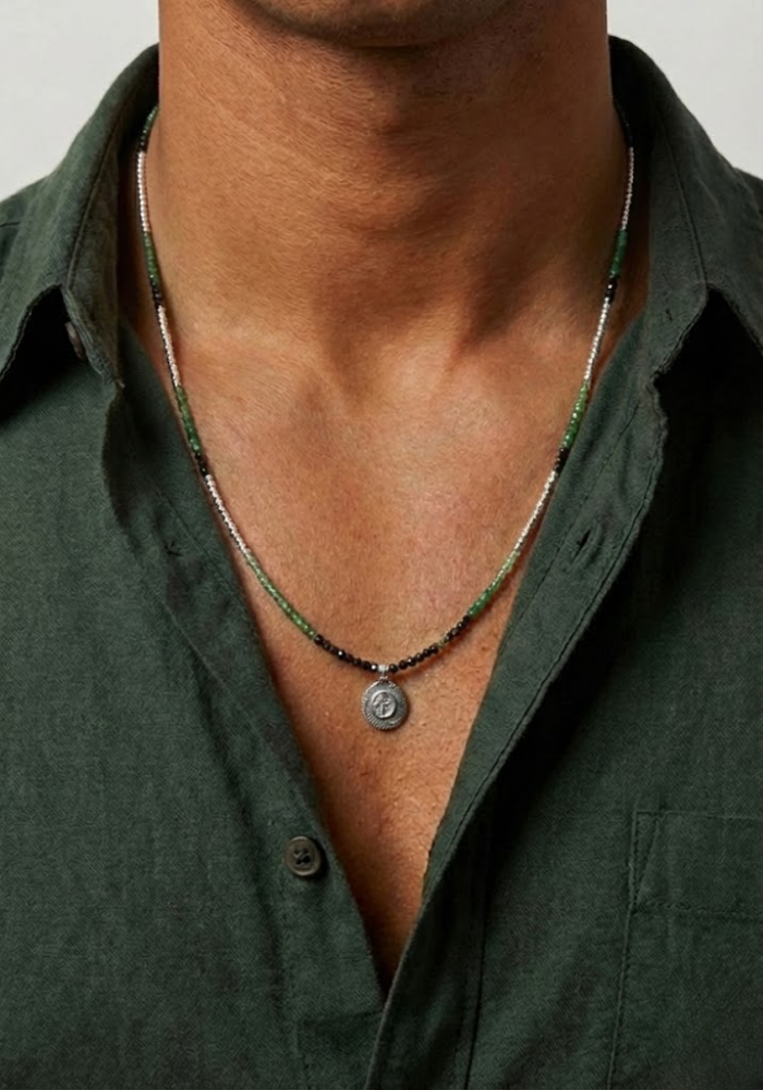 Collier Elor Tourmaline Vertes - Baya Creation Paris