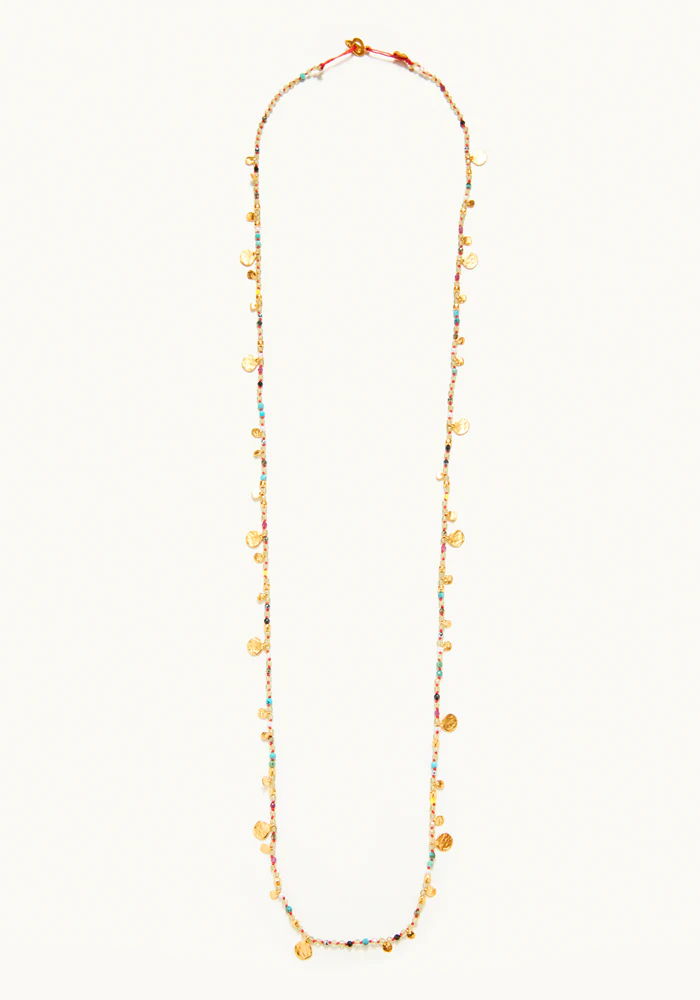 Collier Long Smarties Péridots - Mary Gaitani