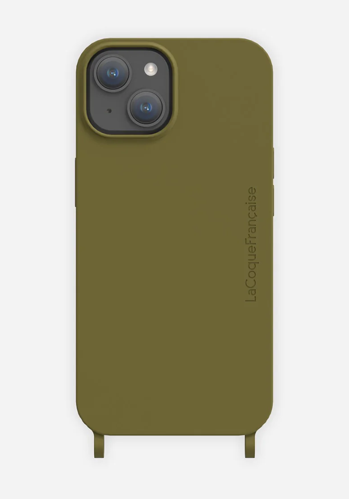 Coque Anneaux Soft Touch Kaki - La Coque Française