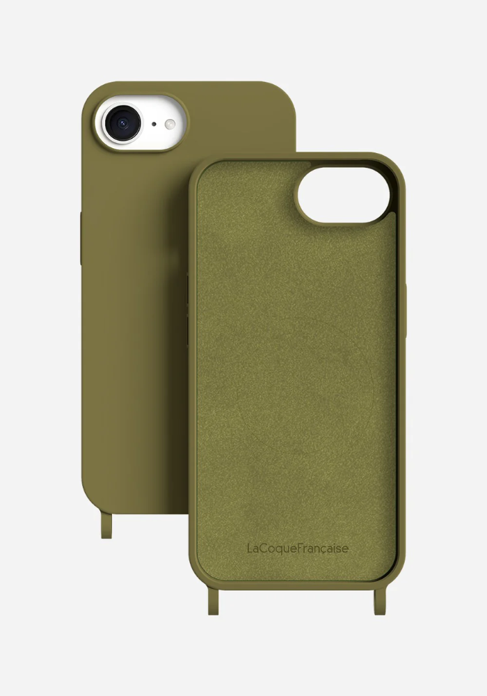 Coque Anneaux Soft Touch Kaki - La Coque Française
