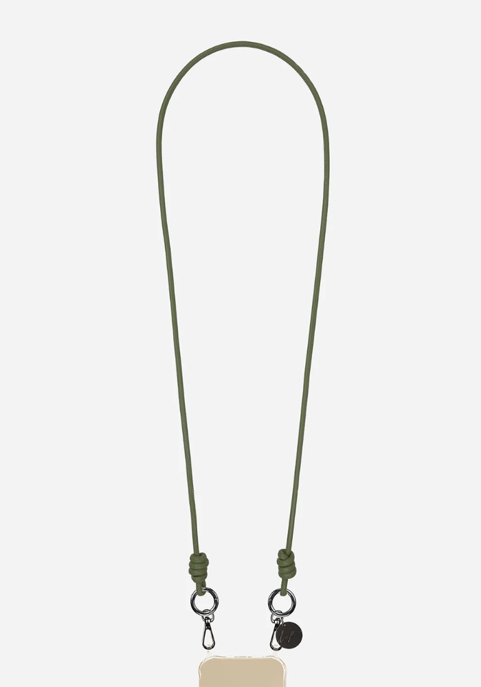 Cordon De Téléphone Universel En Nylon Kaki - Sangle De Sécurité Pour Portable - Neuf