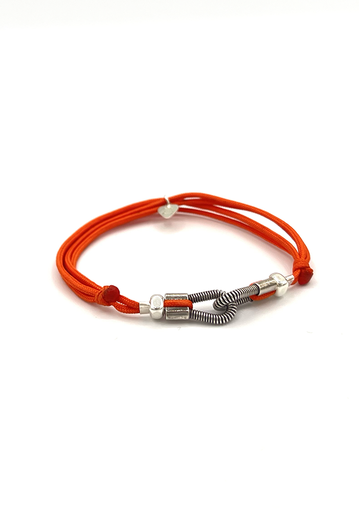 Bracelet Cordon Orange Coulissant You And Me - Sing A Song