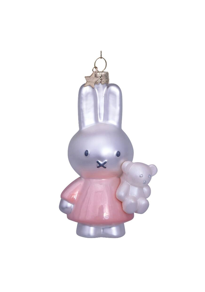 Décoration À Suspendre Miffy Avec Ours En Peluche Baby Pink - Blush Sélection Décoration