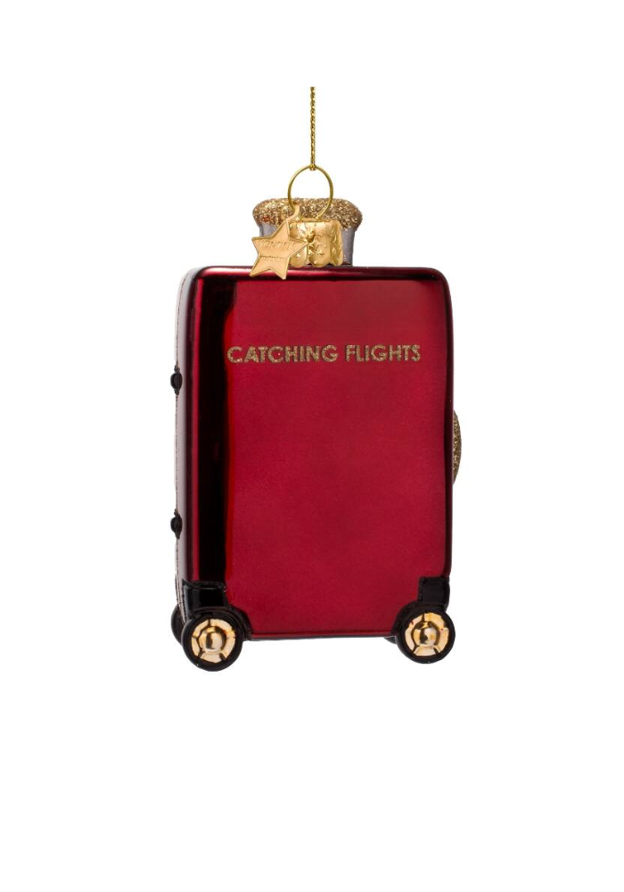 Décoration À Suspendre Valise Bordeaux - Sélectionné par Blush