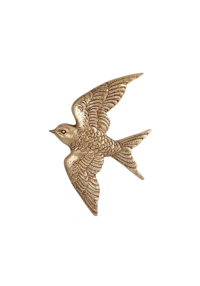 Small Golden Bird Wall Decoration