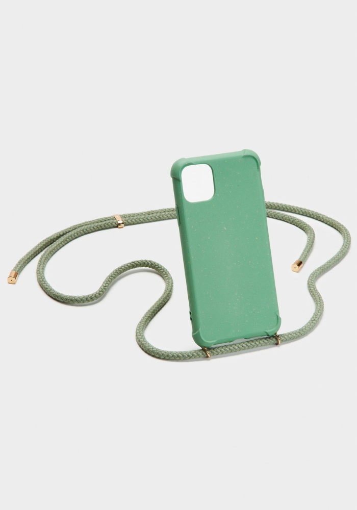 Coque IPhone Biodégradable "Vert Et Or"