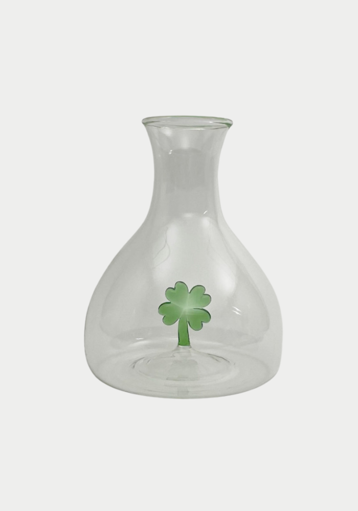 Carafe Fiole En Verre Trèfle - Bazar De Luxe