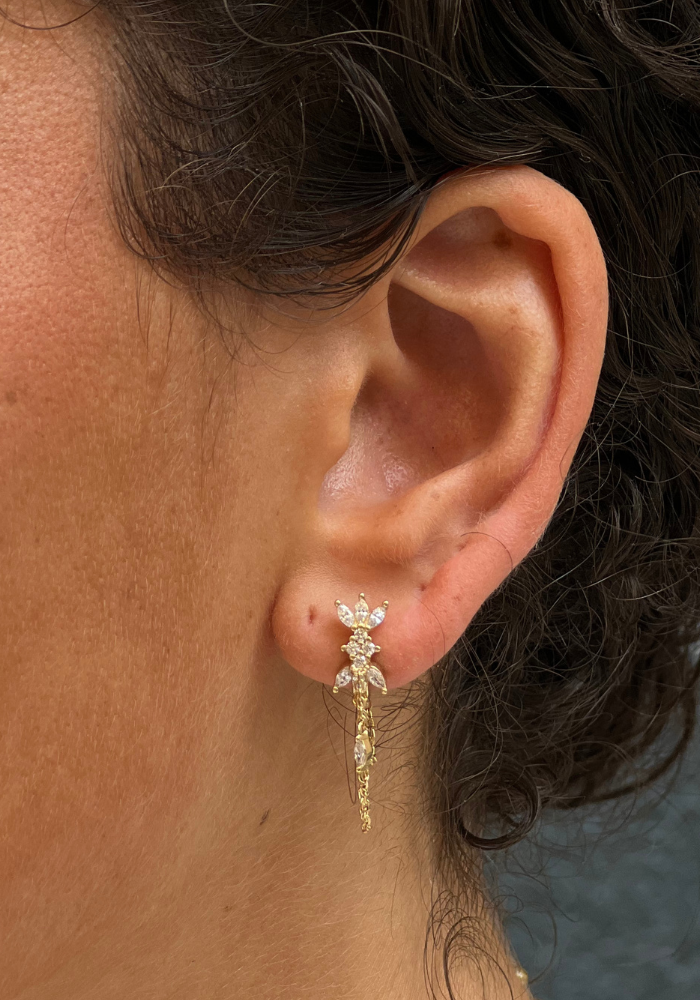 Boucle D'Oreille Fleur - Rose Marie Paris 