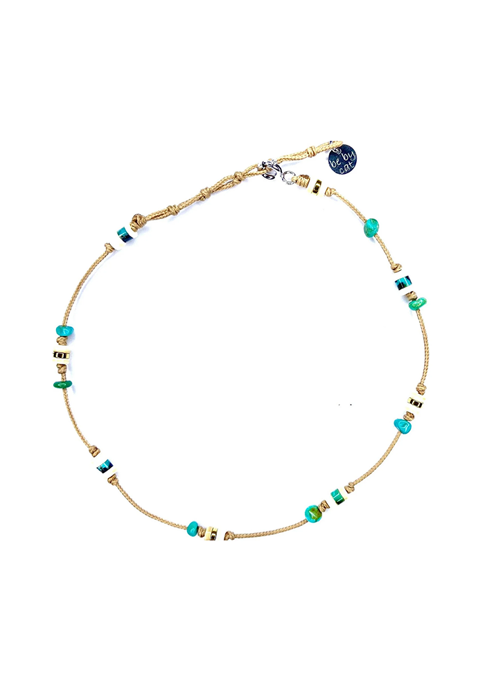 Bracelet De Cheville Turquoise Et Nacre - Be By Cat 