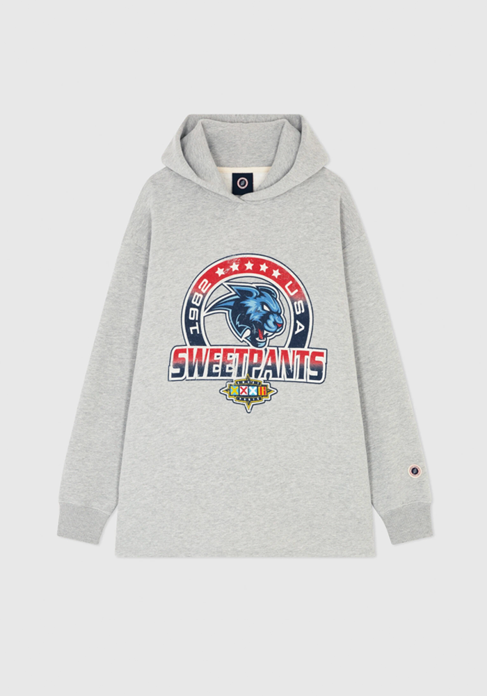 Sweat Fauve Hood Grey Marl - Sweet Pants