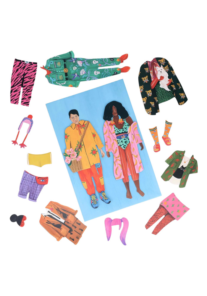 Jeu Poupées Magnétique À Habiller - Maison D'Édition