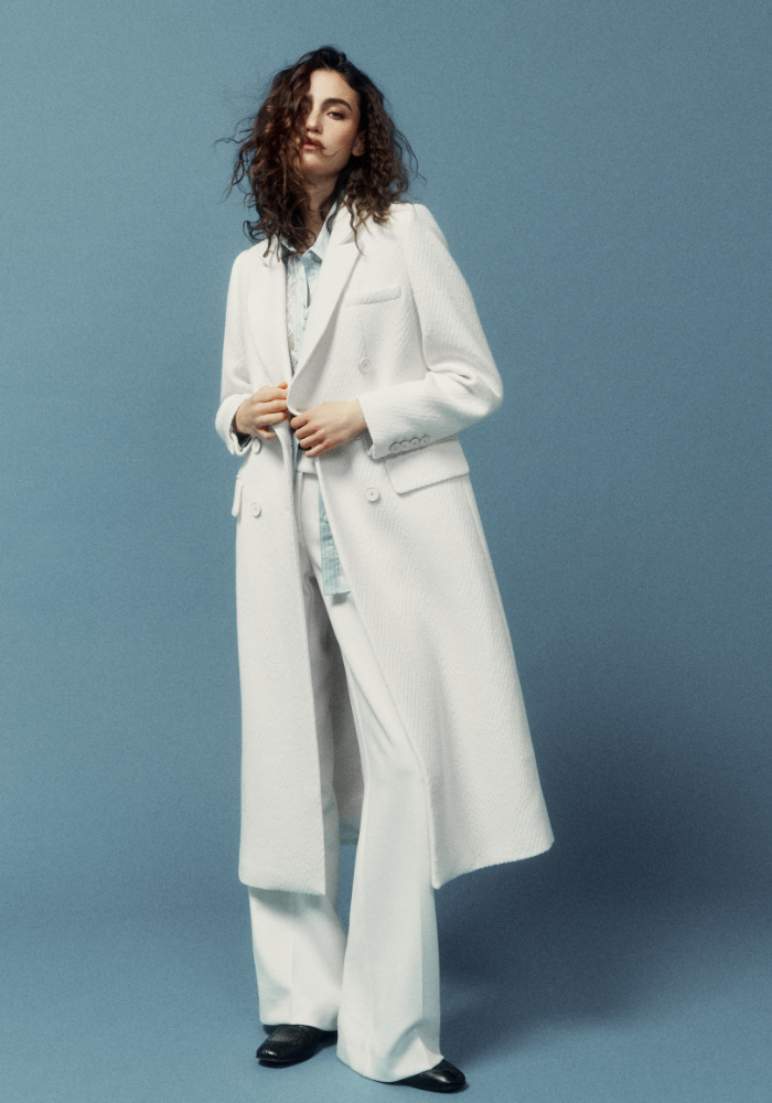 Manteau Ariel Ivoire - DMN Paris