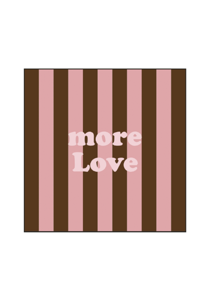 Lot De 20 Serviettes En Papier Rayures More Love - Sélectionné par Blush