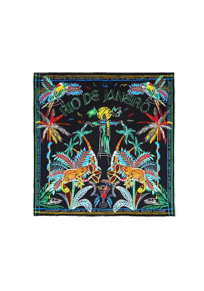 Foulard Bahia Médium Noir