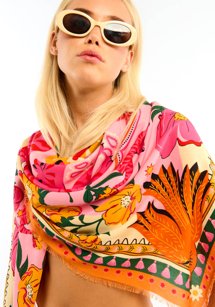 Foulard Bandidas Big Rose - Wild Paris