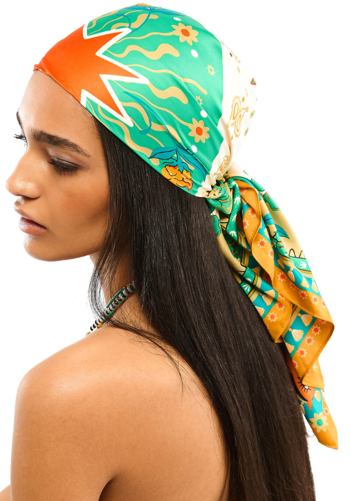 Foulard Bandidas Médium Vert - Wild Paris