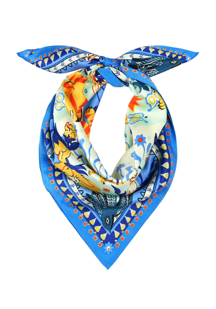 Foulard Bandidas Mini Bleu - Wild Paris