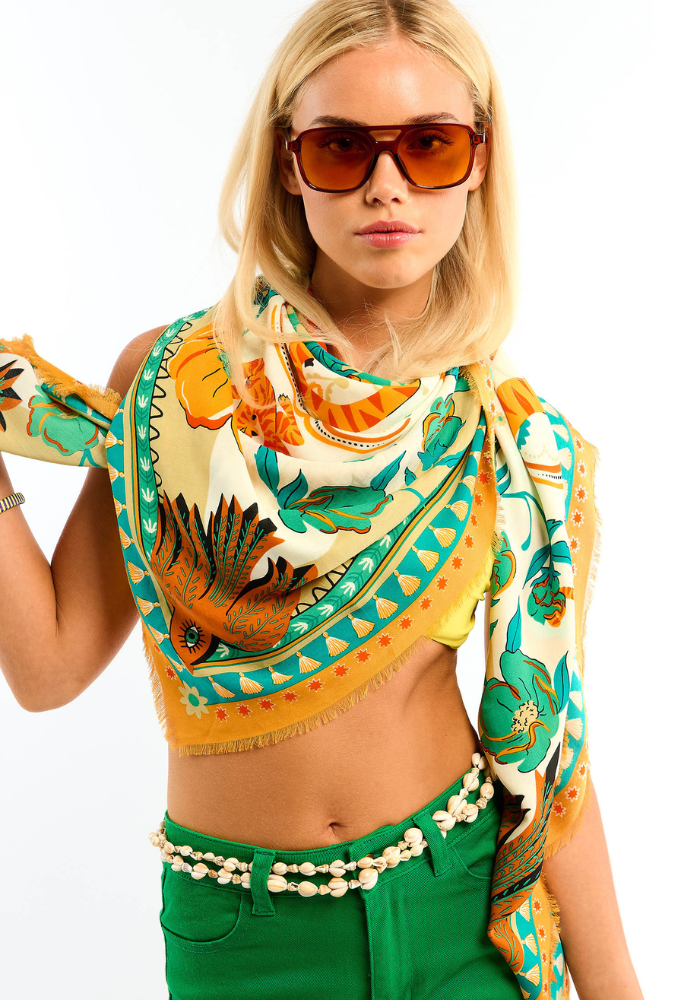 Foulard Bandidas Big Vert - Wild Paris