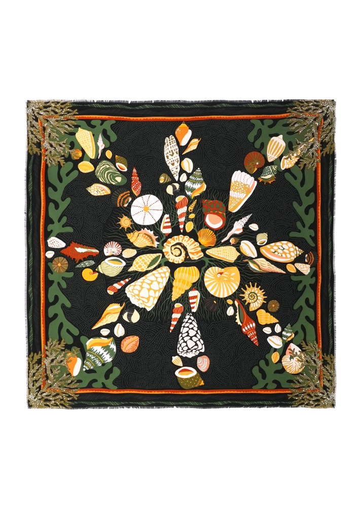 Foulard Coral Big Noir