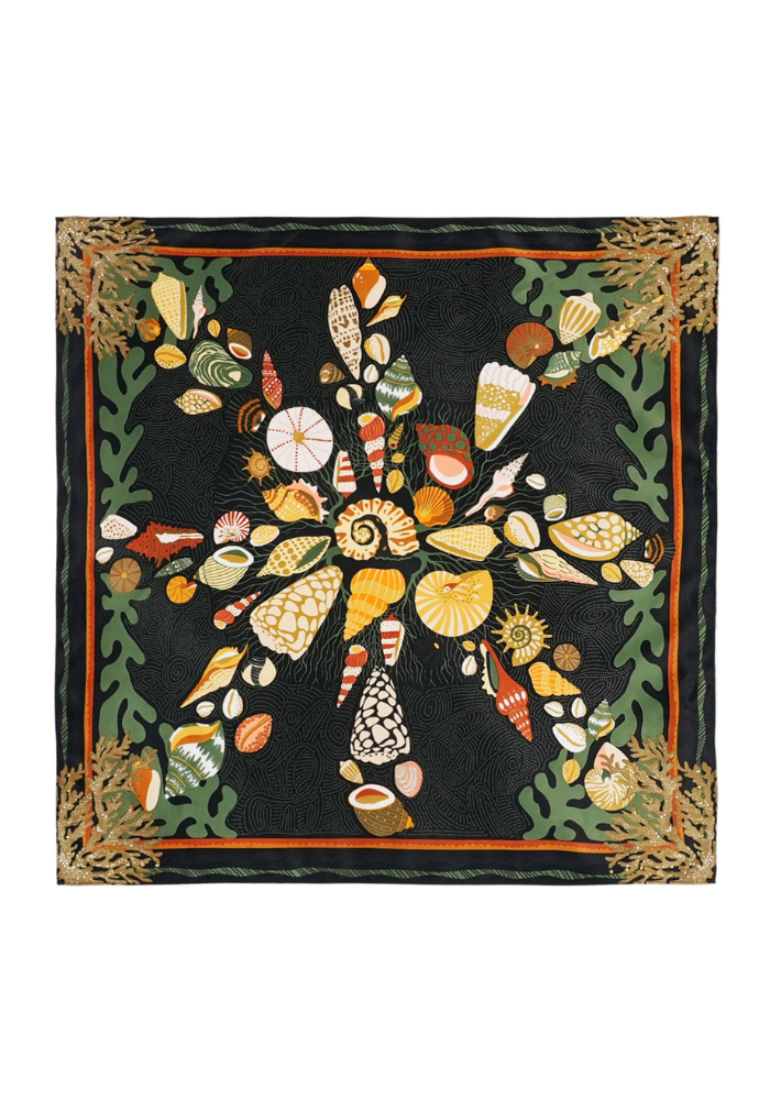 Foulard Coral Mini Noir - Wild Paris