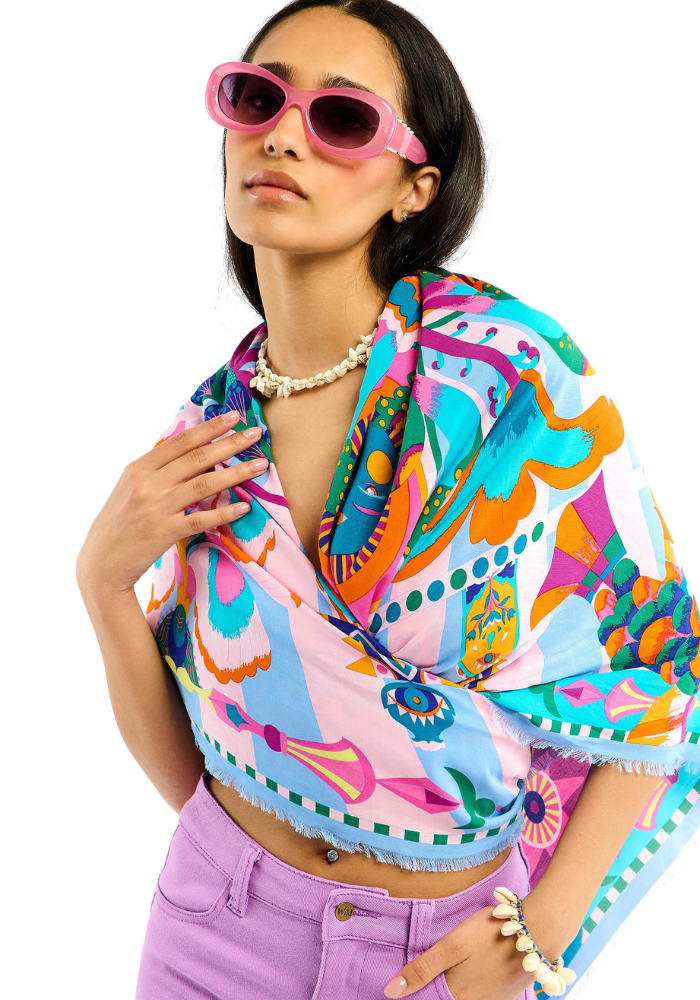 Foulard Enchantered Big Bleu - Wild Paris