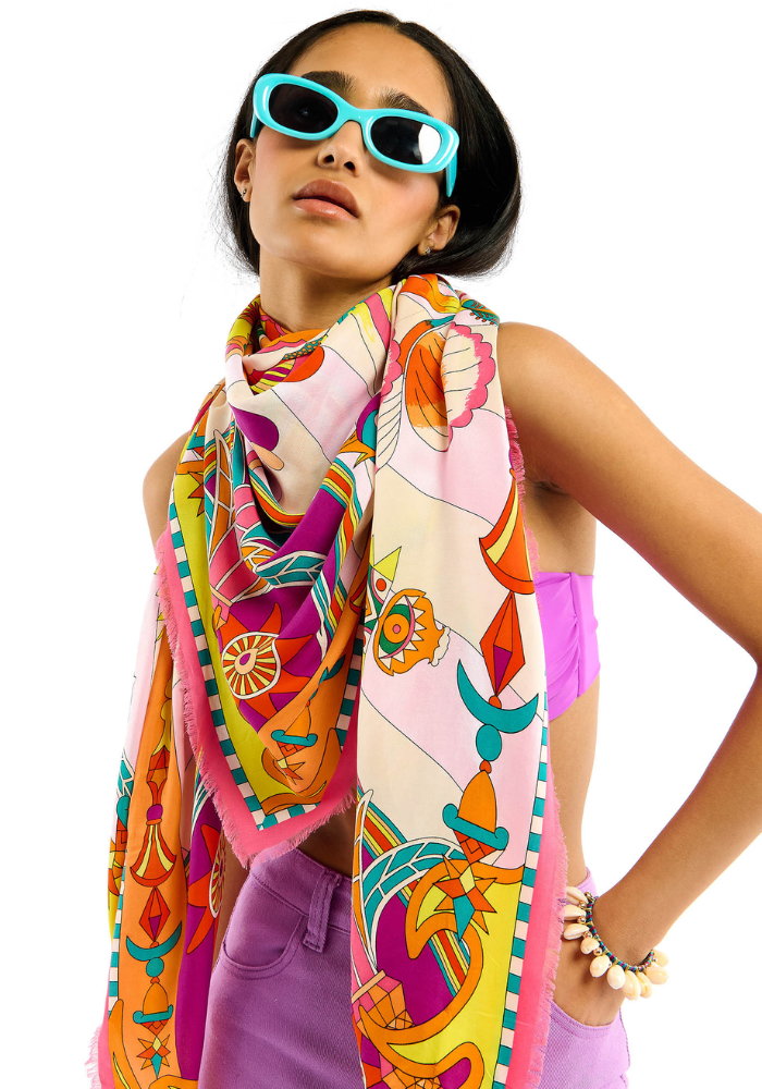 Foulard Enchantered Big Rose - Wild Paris