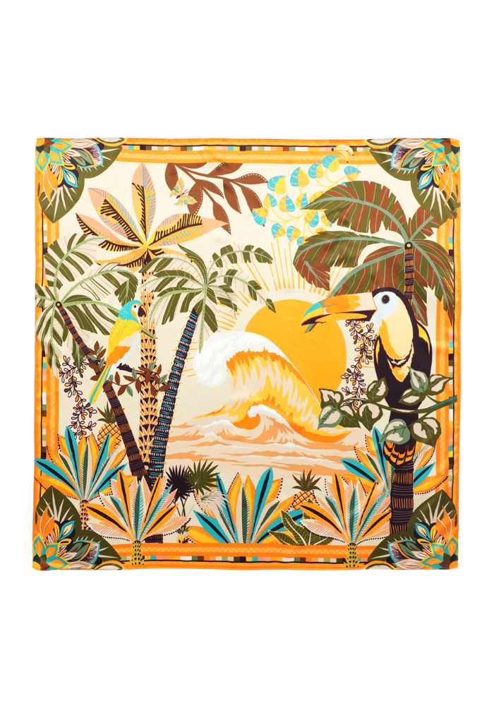 Foulard Hawaï Big Jaune
