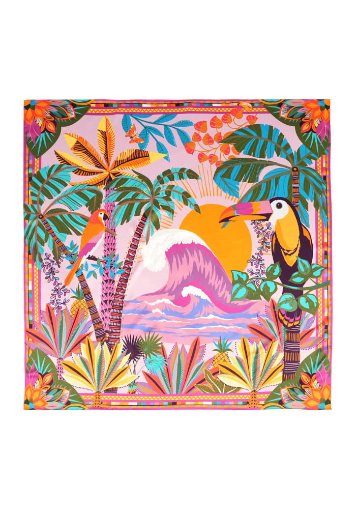 Foulard Hawaï Big Jaune