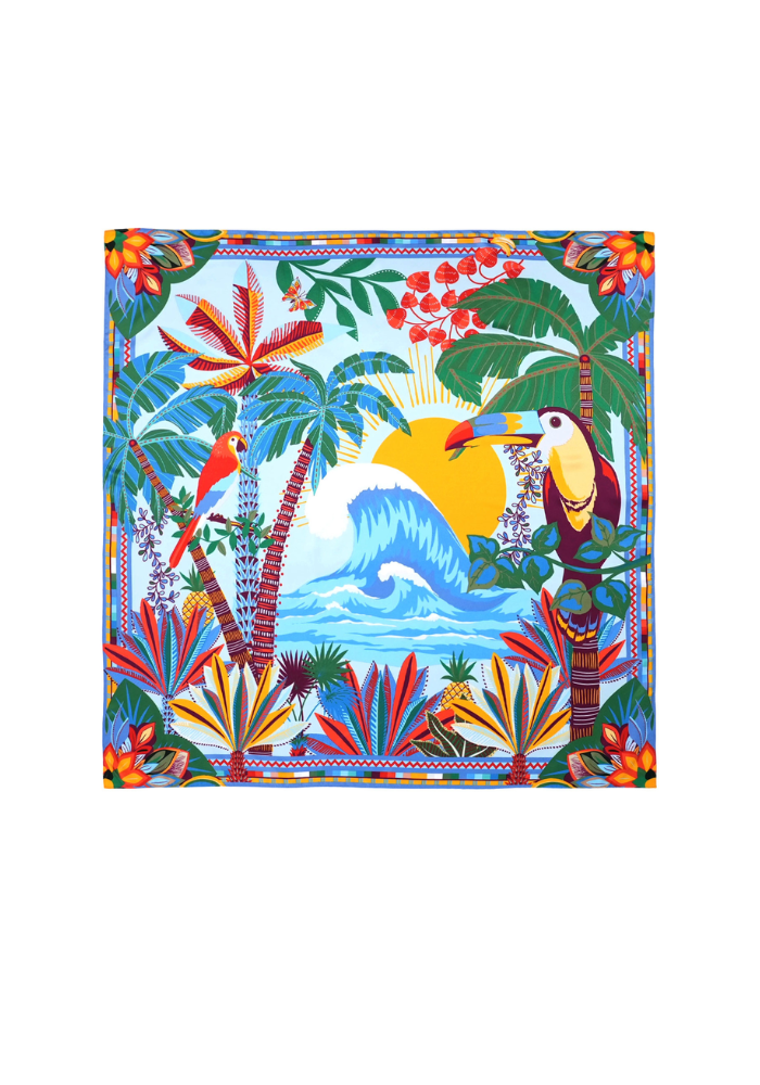 Foulard Hawai Médium Bleu - Wild
