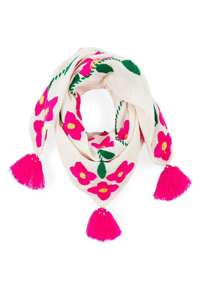 Foulard Joddy Médium Blanc - Wild Paris