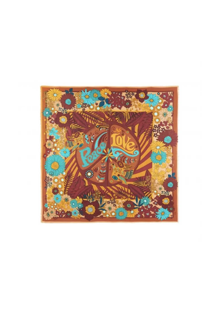Foulard Peacelove Mini Ocre