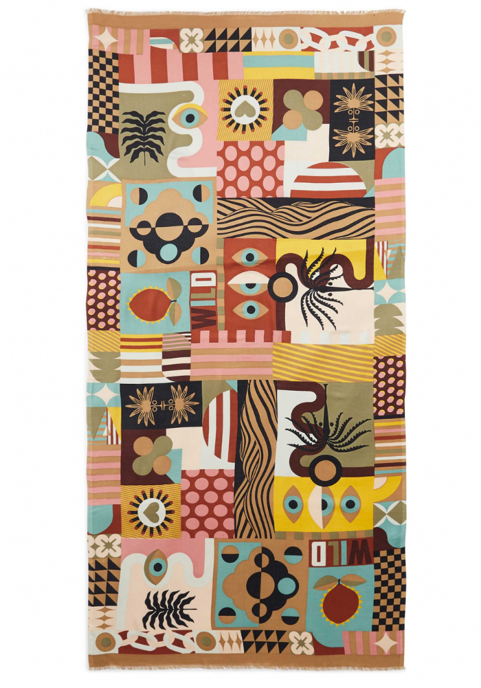 Foulard Scritch Kaki