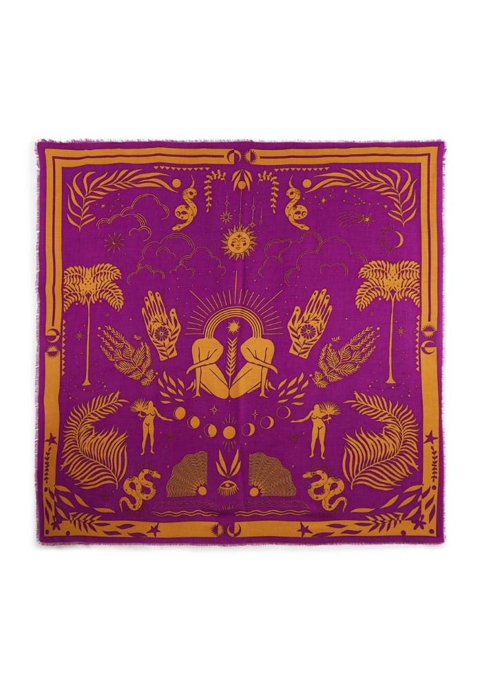 Foulard Univers Violet Big