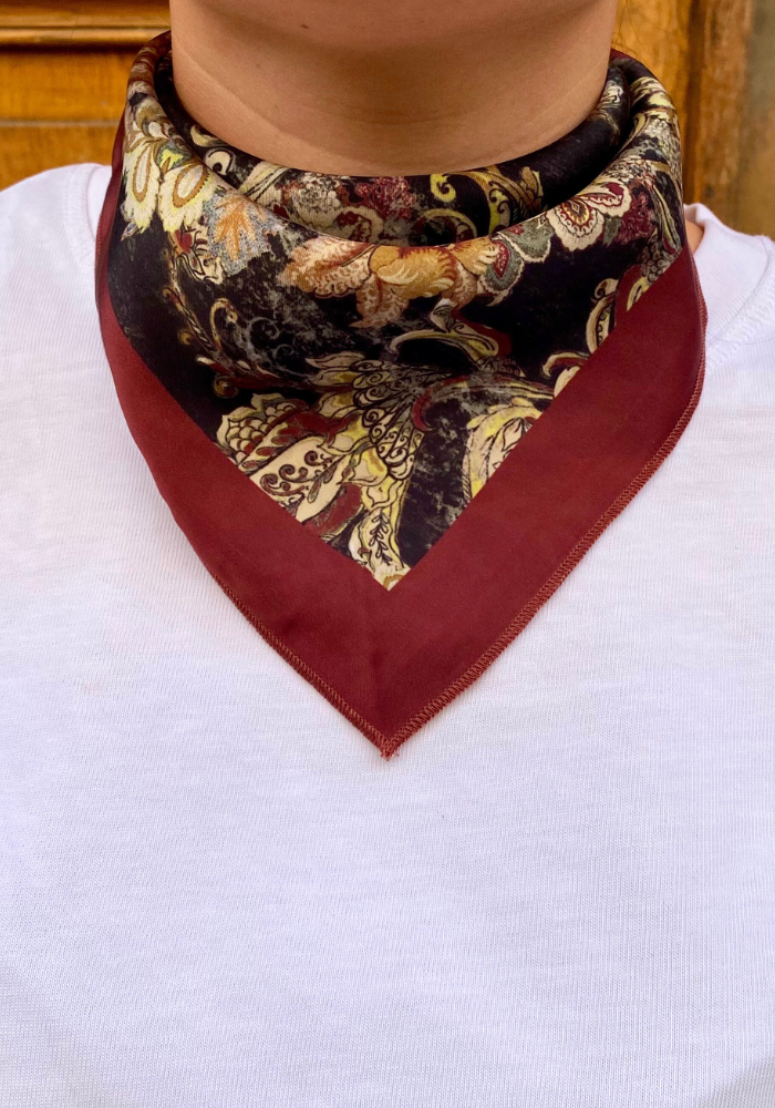 Foulard Triangle Réversible Léopard - Dixie