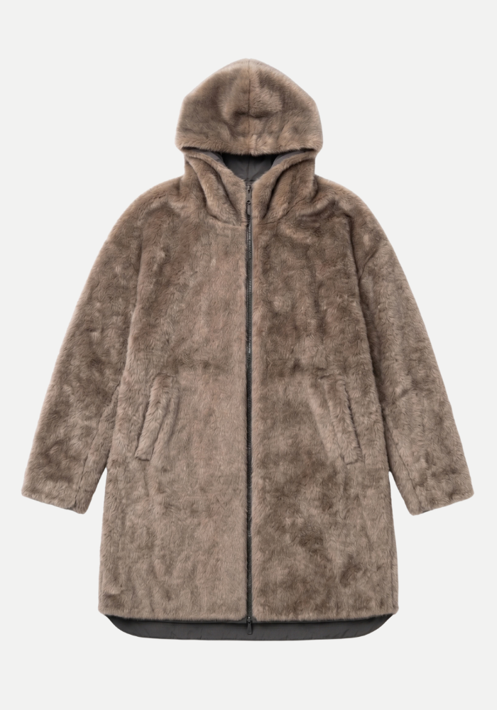 Manteau Parka Reversible Mi Long A Capuche - Lou Andrea