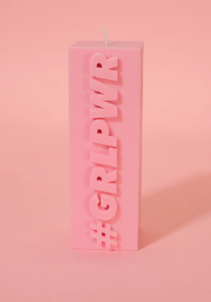 Bougie Rectangulaire Grlpwr En 3d - Sélectionné par Blush
