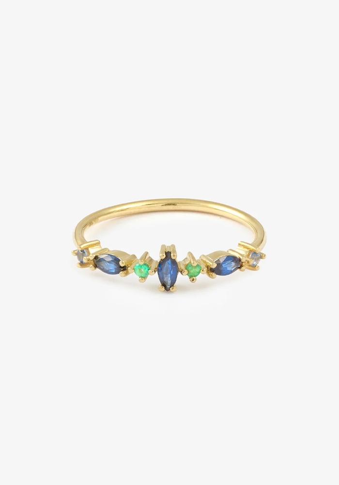 Bague Gaia 5 Bleue - Sophie D'Agon